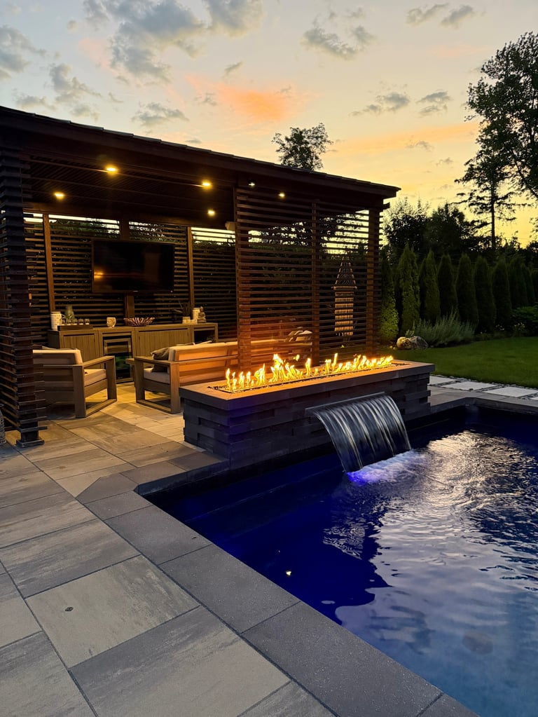Modern apartment with pool